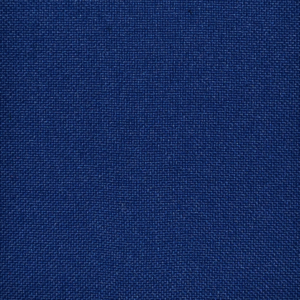 Bright Navy Blue Hopsack 100% Polyester Suiting