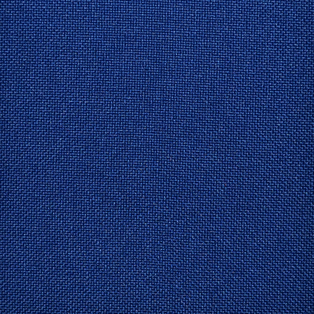 Medium Blue Hopsack 100% Polyester Suiting