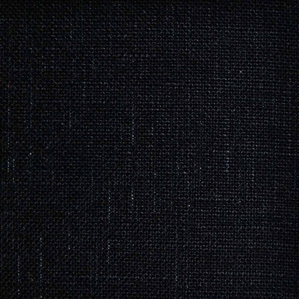 Black Plain Weave 100% Linen