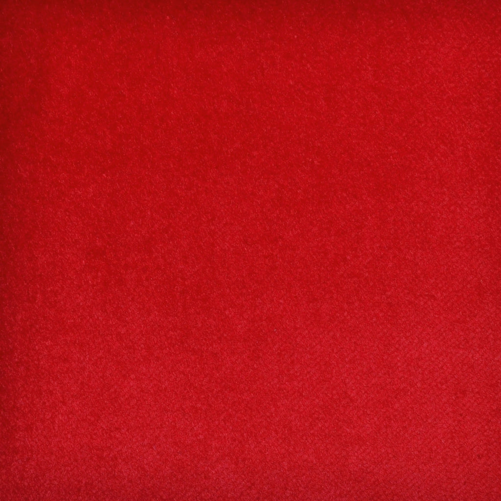 Bright Red Luxury 100% Cotton Velvet