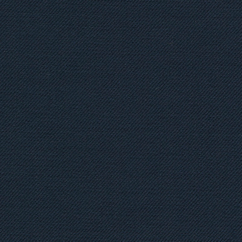 Navy Solid Serge Super 140's All Wool Suiting By Holland & Sherry