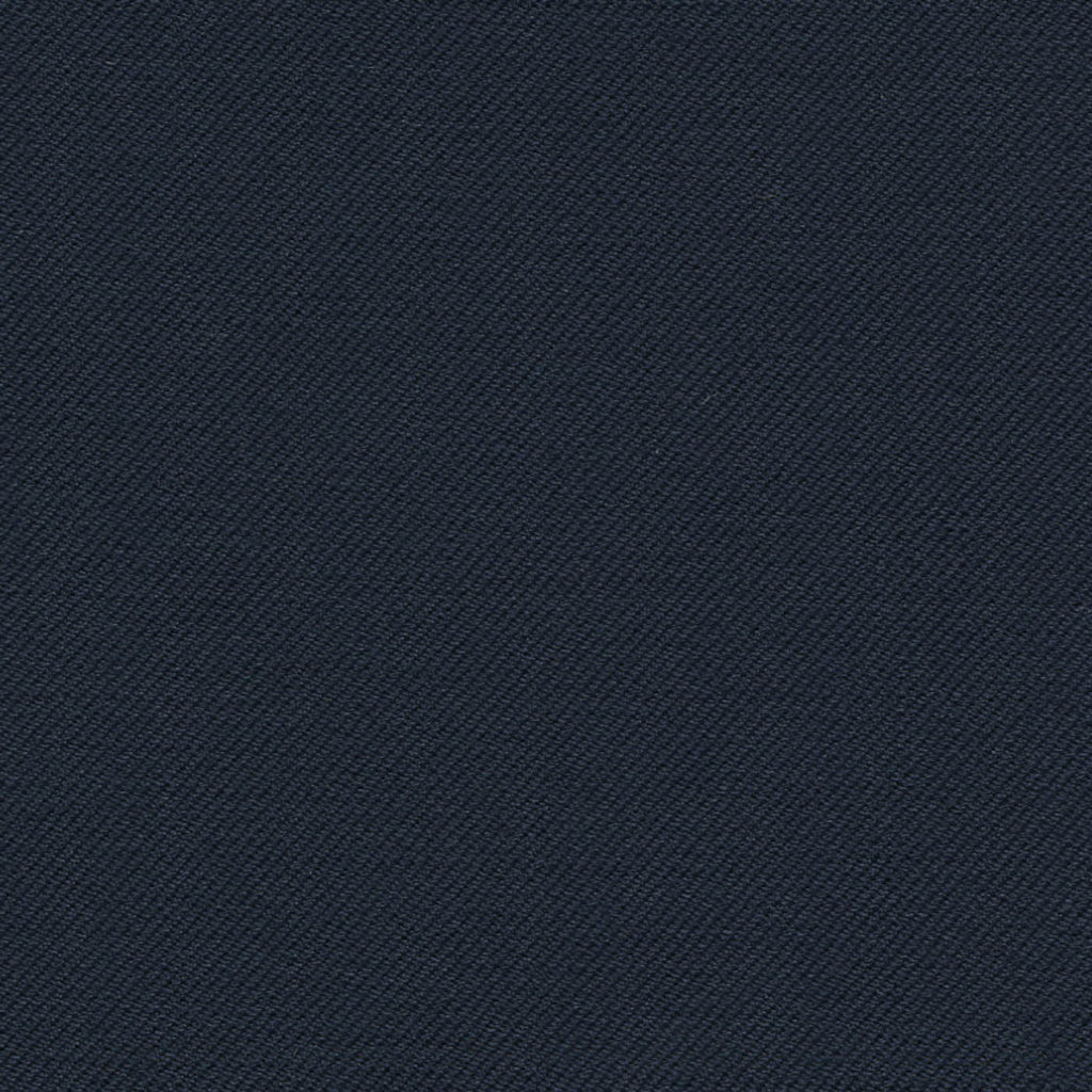 Dark Navy Solid Serge Super 140's All Wool Suiting By Holland & Sherry