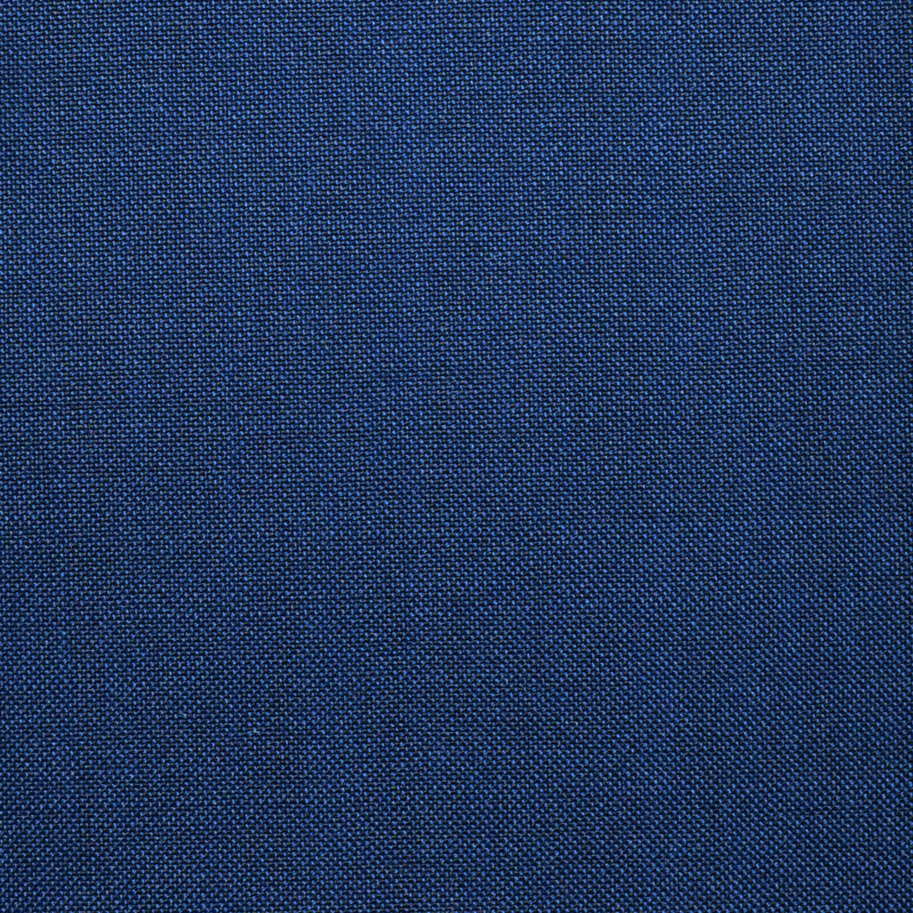 Bright Blue Contrast Super 100's Wool & Kid Mohair Suiting By Holland & Sherry