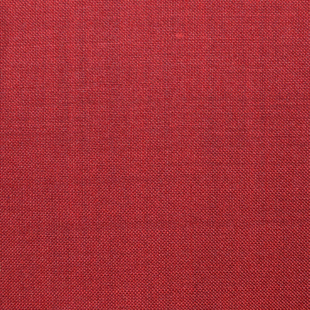Tomato Red Solid Super 100's Wool & Kid Mohair Suiting By Holland & Sherry