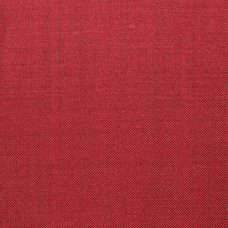 Tomato Red Solid Super 100's Wool & Kid Mohair Suiting By Holland & Sherry