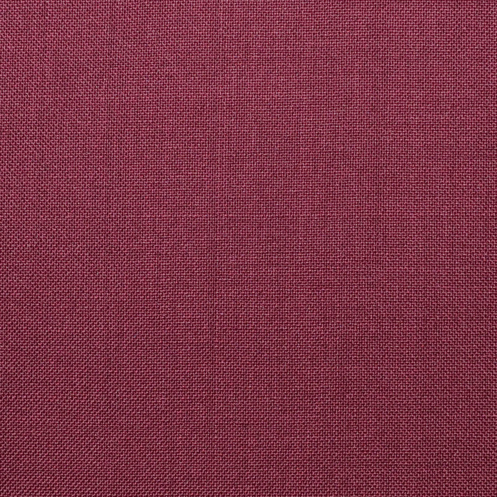 Wine Solid Super 100's Wool & Kid Mohair Suiting By Holland & Sherry