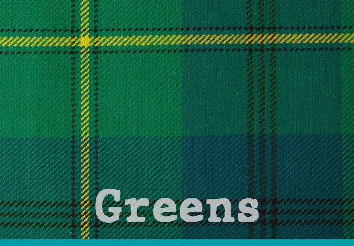Green tartan cloths by Yorkshire Fabric Limited