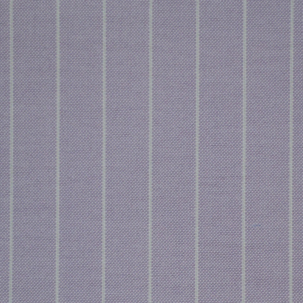 Lilac Stripe Oxford Cotton Shirting