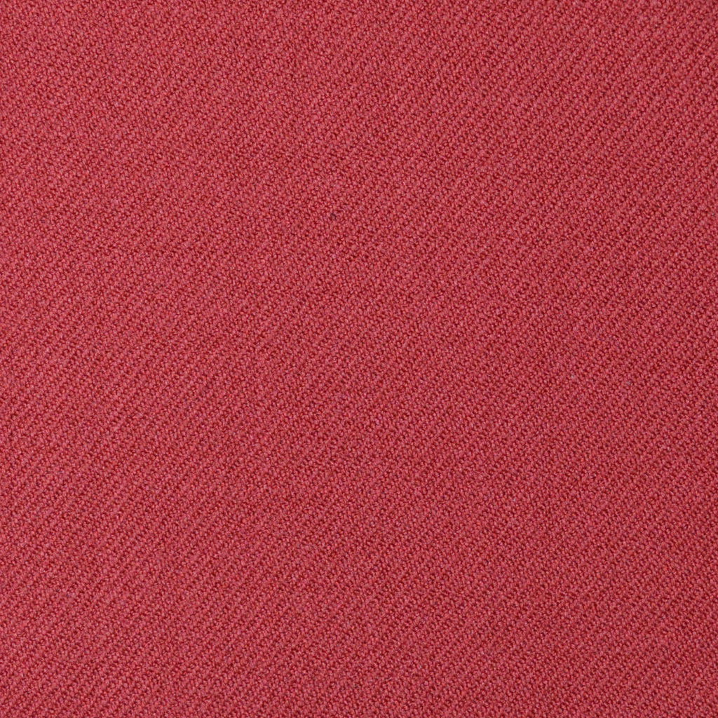 Red Plain Twill Super 100's All Wool Suiting By Holland & Sherry