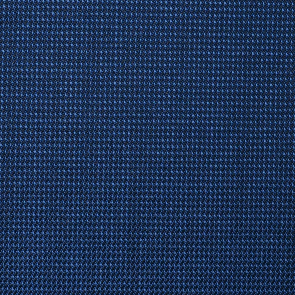 Medium Blue Nailhead Super 100's All Wool Suiting By Holland & Sherry