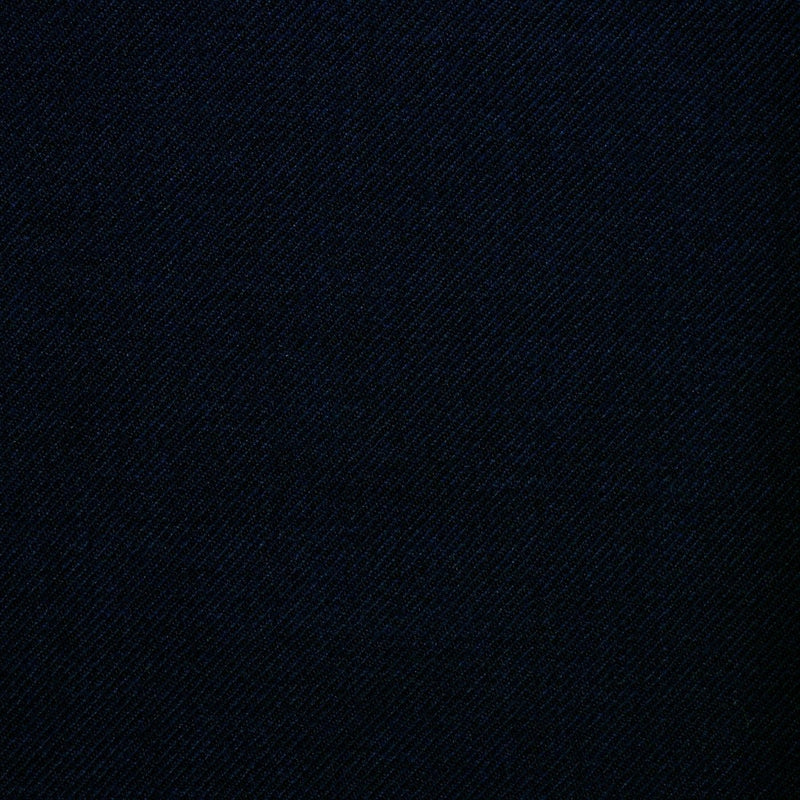 Dark Navy Blue Twill All Wool Suiting