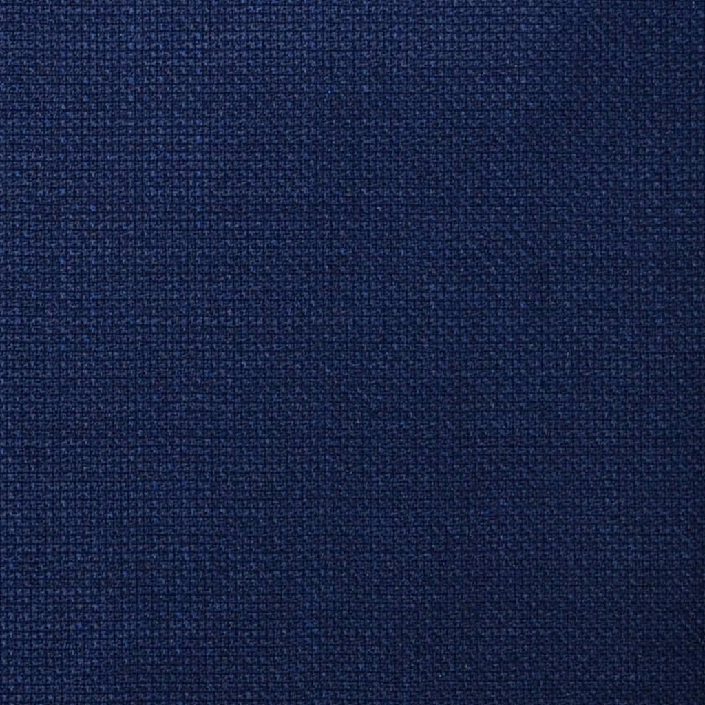 Bright Navy Blue Pick & Pick Super 120's All Wool Suiting