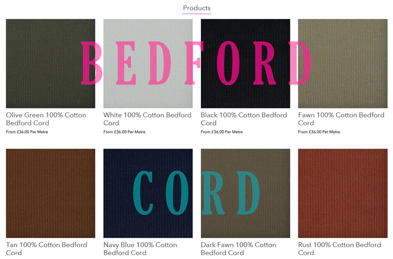 New Range... Bedford Cord