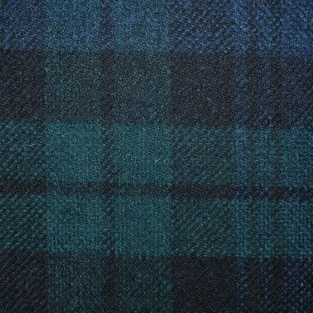 Black Watch Tartan All Wool Tweed