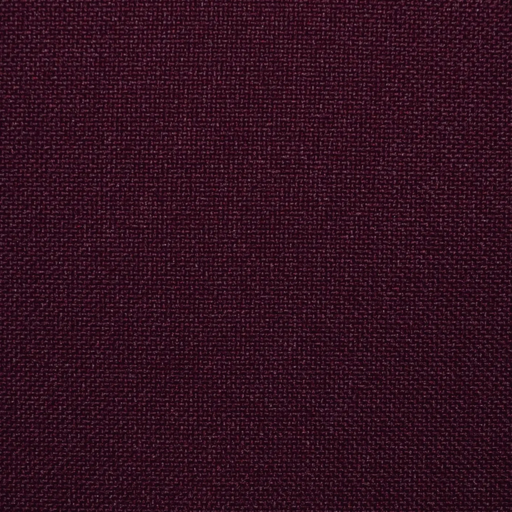 Maroon Hopsack 100% Polyester Suiting - Yorkshire Fabric