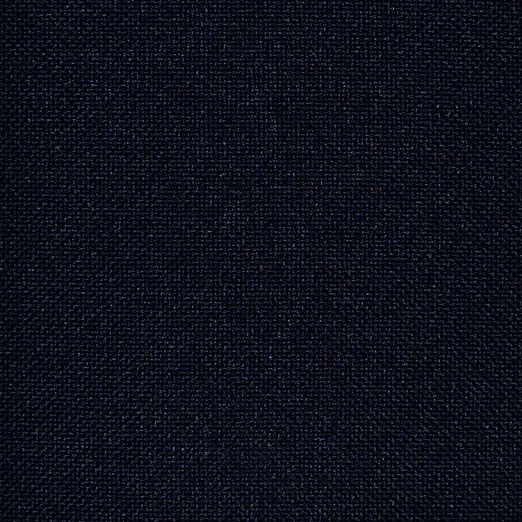 Dark Navy Blue Hopsack 100% Polyester Suiting