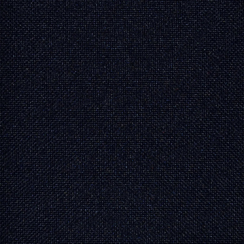 Dark Navy Blue Hopsack 100% Polyester Suiting