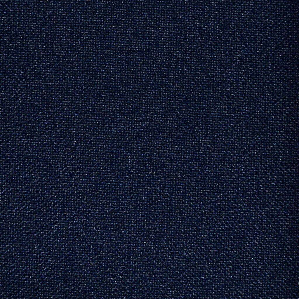 Navy Blue Hopsack 100% Polyester Suiting