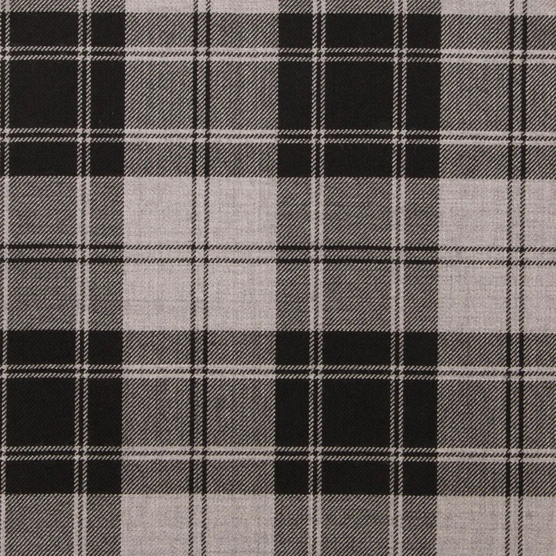 Douglas Grey Modern All Wool Light Weight Tartan