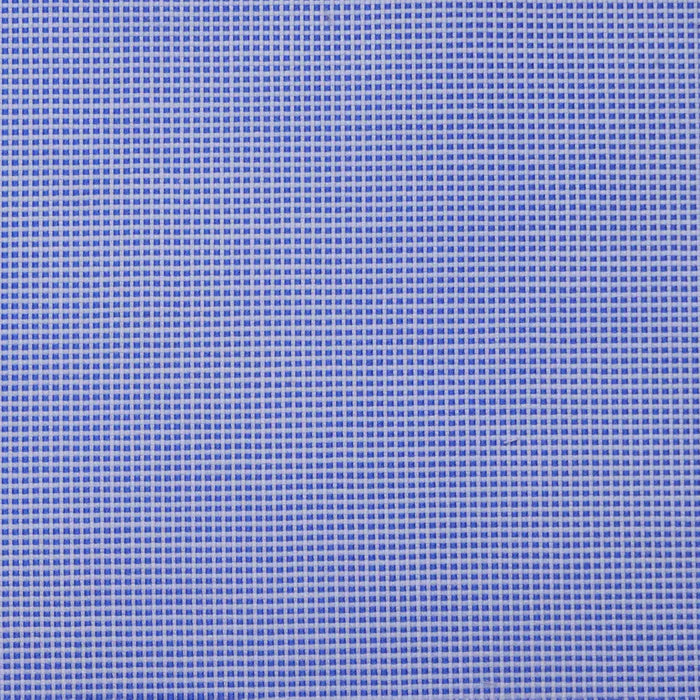 Blue & White Small Box Check Cotton Shirting