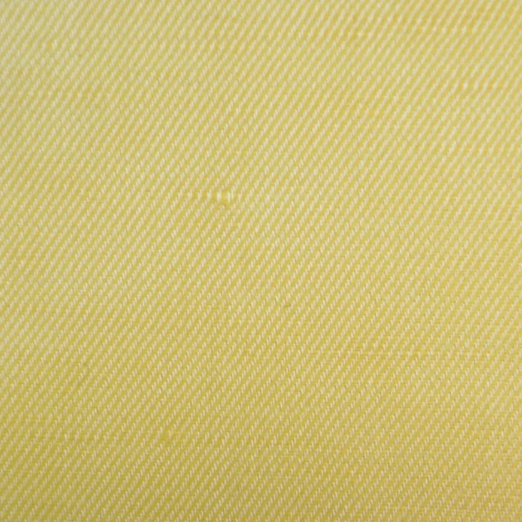 Yellow Plain Twill Cotton & Linen Lightweight Suiting