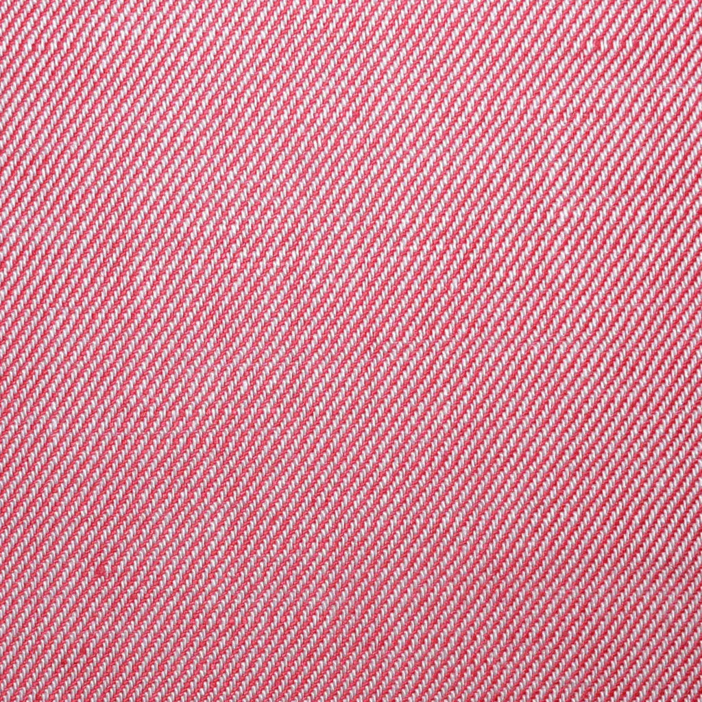 Red Plain Twill Cotton & Linen Lightweight Suiting