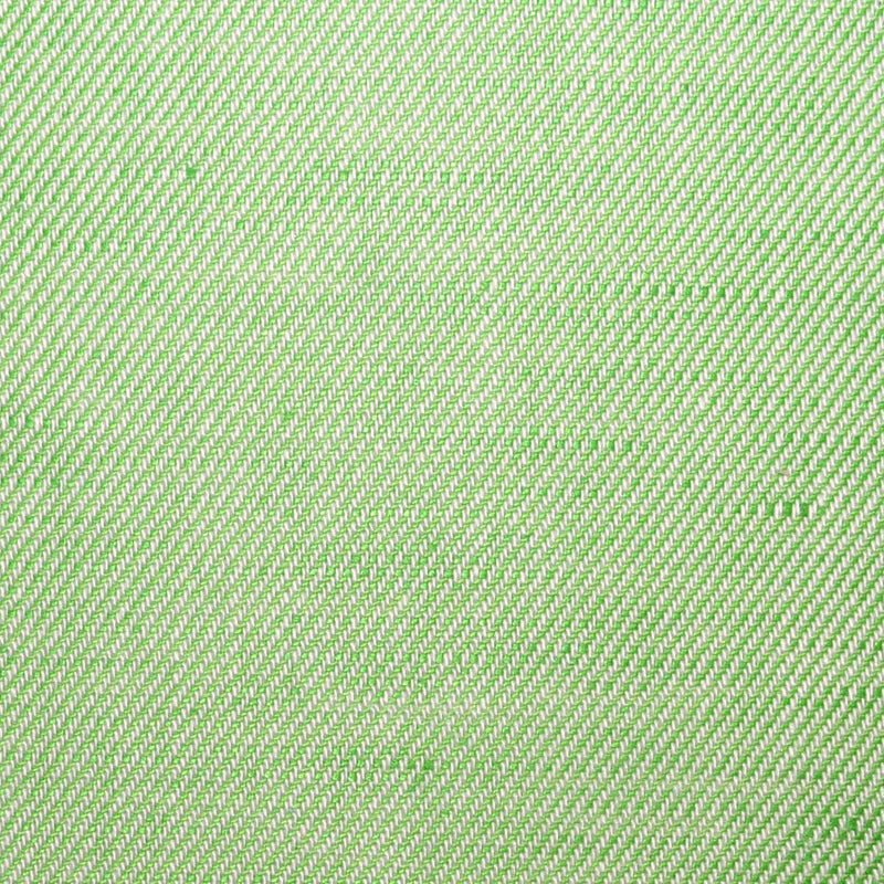 Green Plain Twill Cotton & Linen Lightweight Suiting