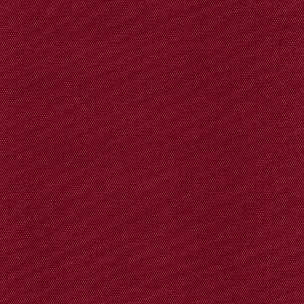 Wine Red Cotton Twill Stretch Suiting