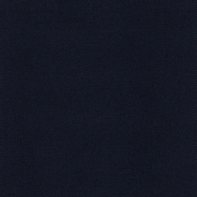Midnight Blue Cotton Twill Stretch Suiting