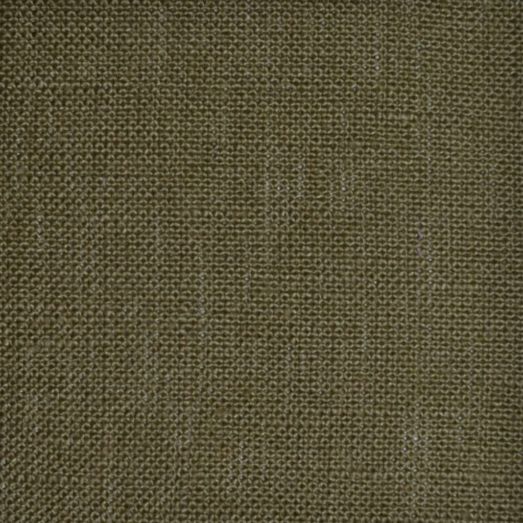 Moss Green Plain Weave 100% Linen