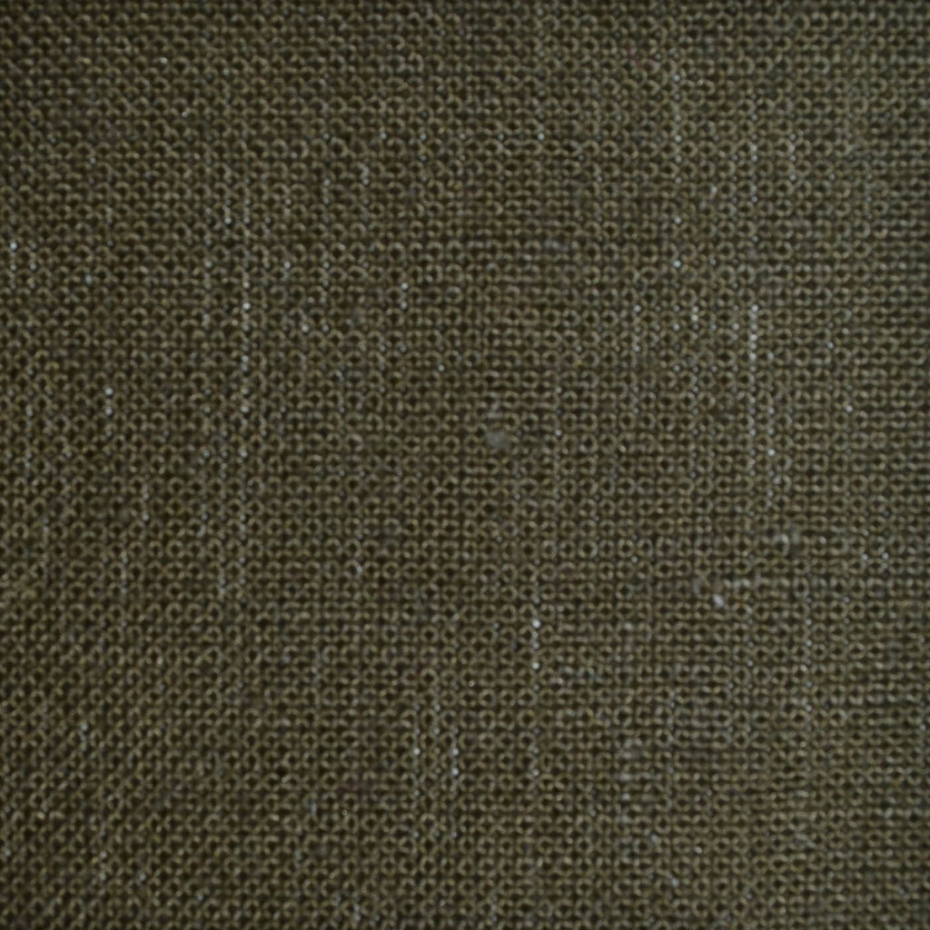 Khaki Plain Weave 100% Linen