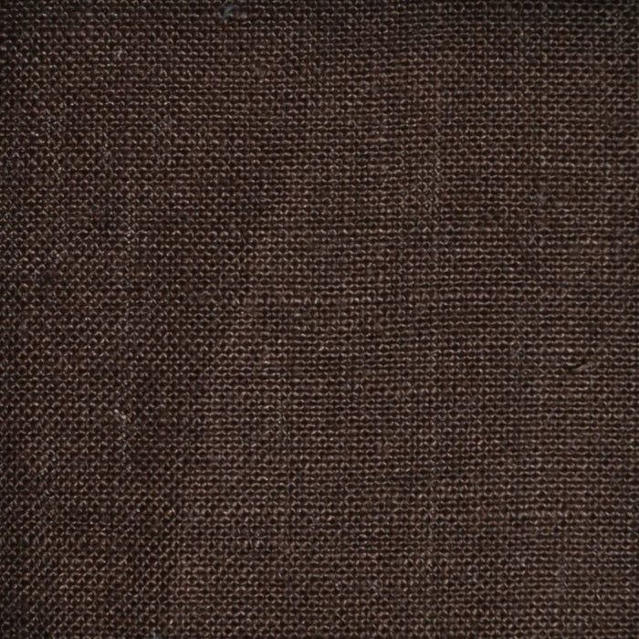 Dark Brown Plain Weave 100% Linen
