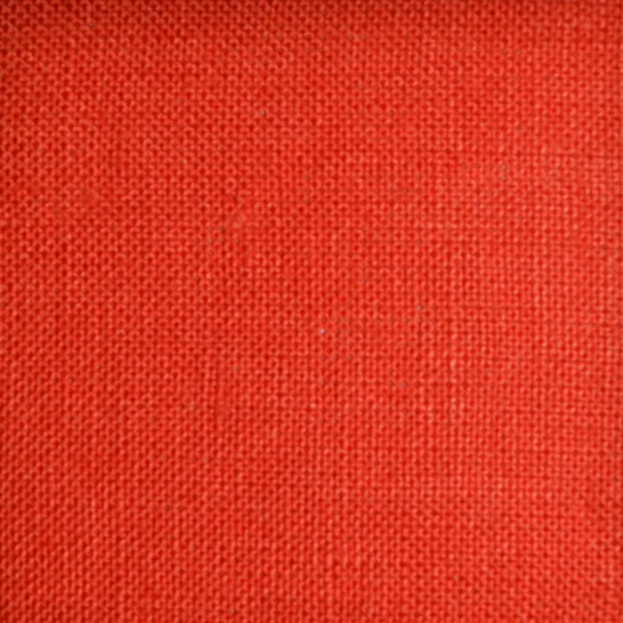 Orange Plain Weave 100% Linen