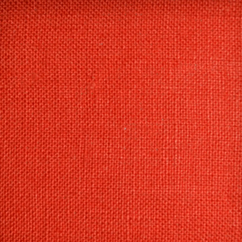 Orange Plain Weave 100% Linen