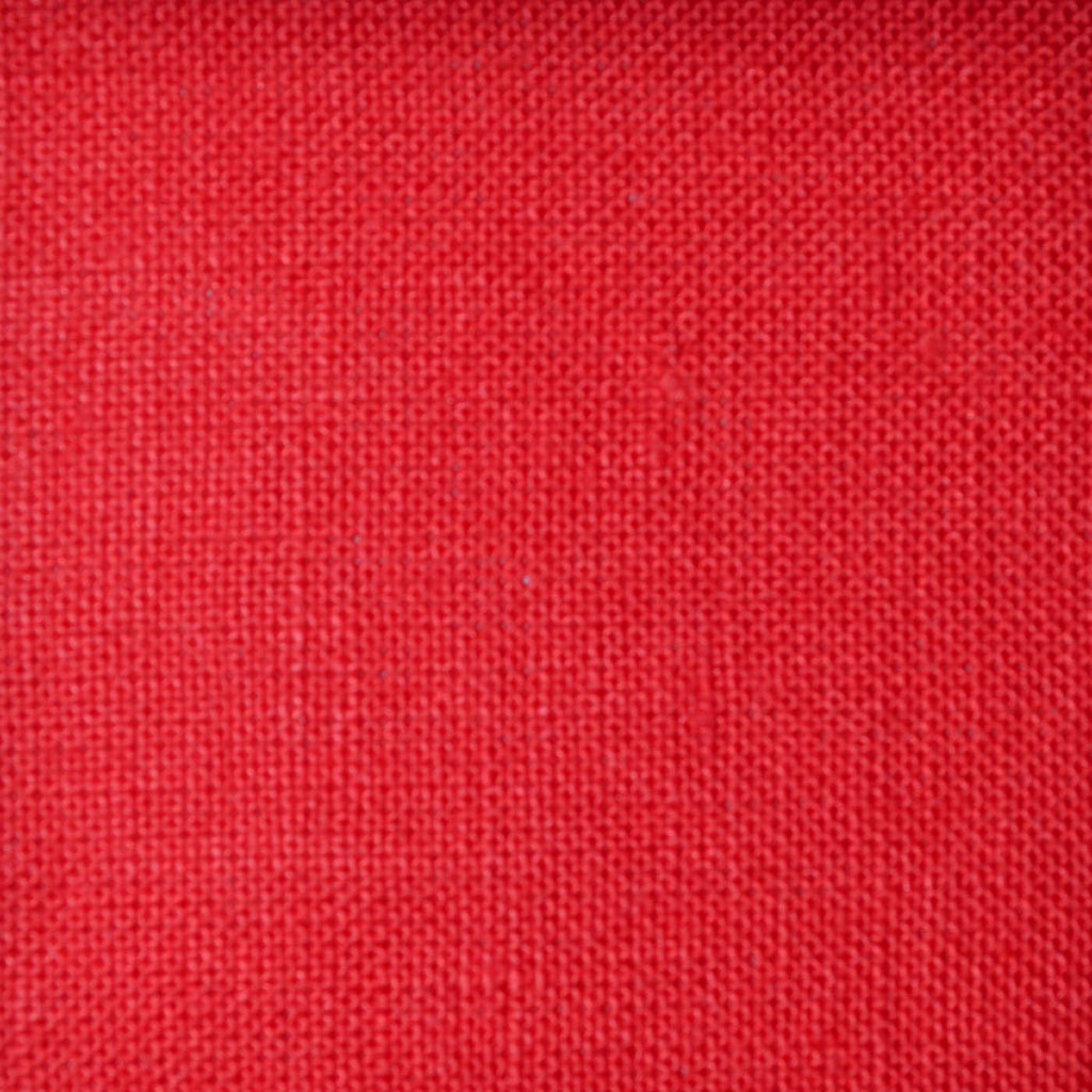 Bright Red Plain Weave 100% Linen