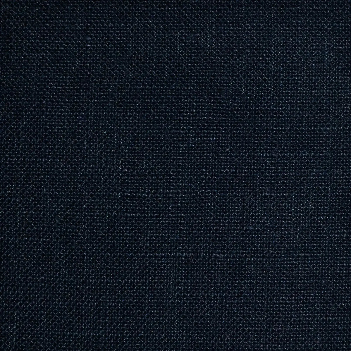 Navy Blue Plain Weave 100% Linen
