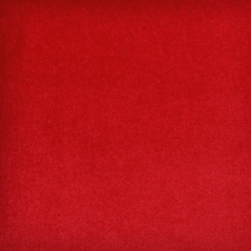 Bright Red Luxury 100% Cotton Velvet