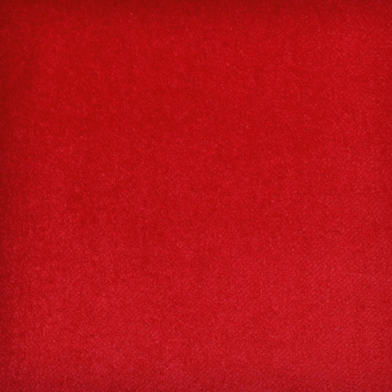Bright Red Luxury 100% Cotton Velvet