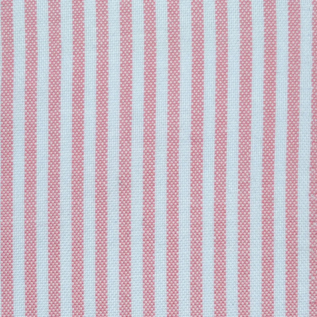 Pink and White Stripe Oxford Cotton Shirting