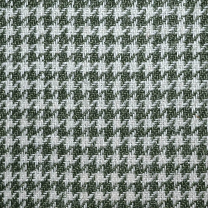 Sage Green and Ecru 1/8th" Classic Dogtooth Check 100% Irish Linen