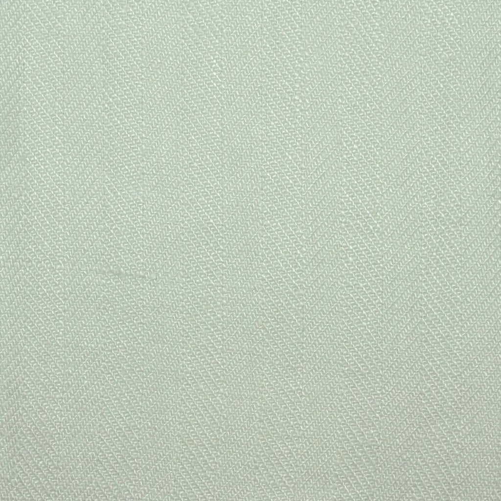 Mint Green Herringbone 100% Irish Linen