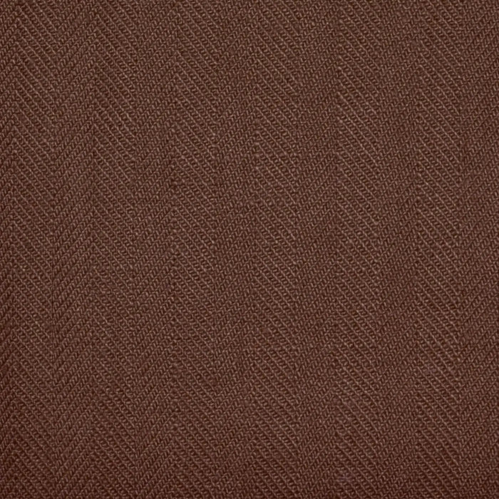 Brown Herringbone 100% Irish Linen