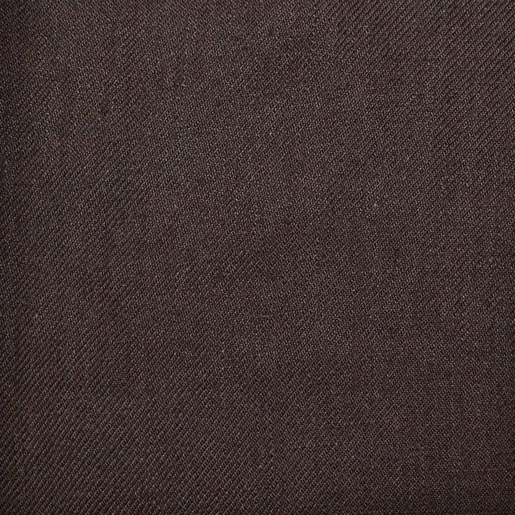 Dark Brown Plain Twill Irish Linen