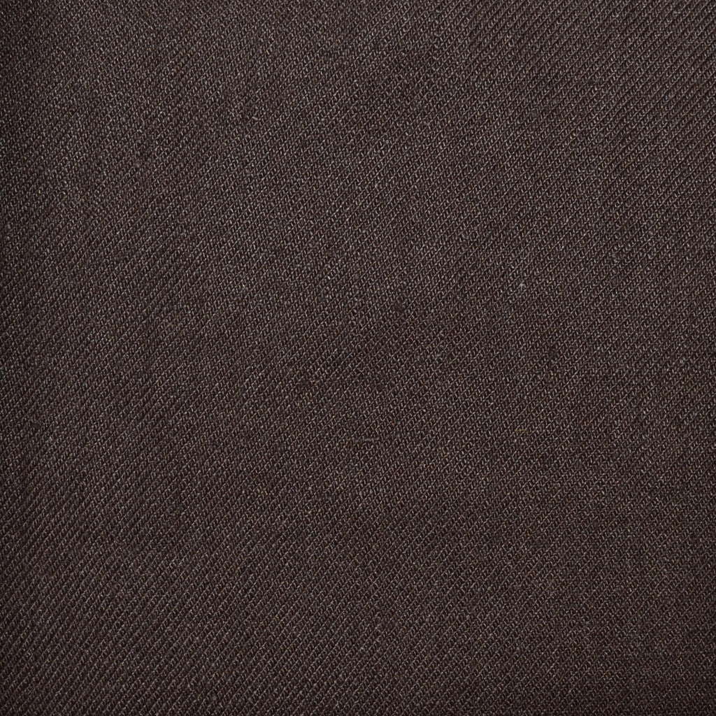 Dark Brown Plain Twill Irish Linen