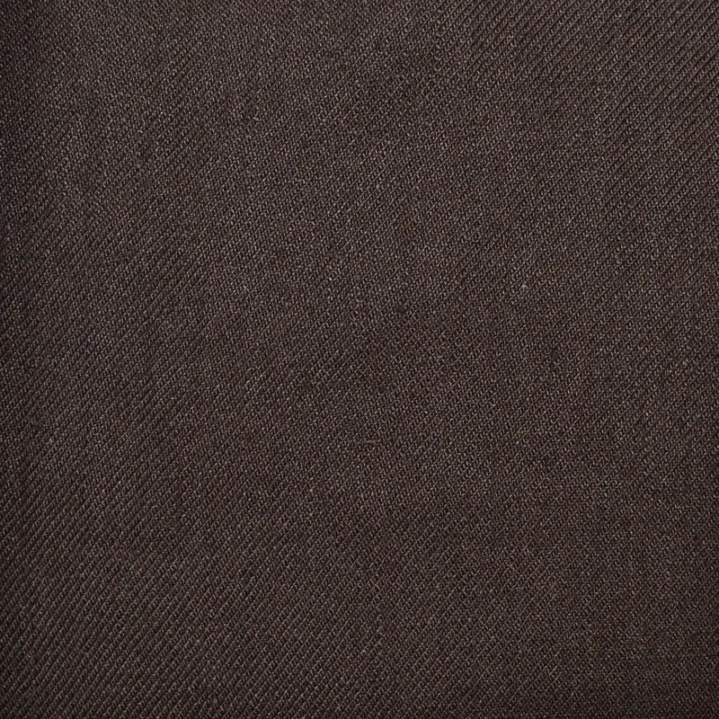 Dark Brown Plain Twill Irish Linen