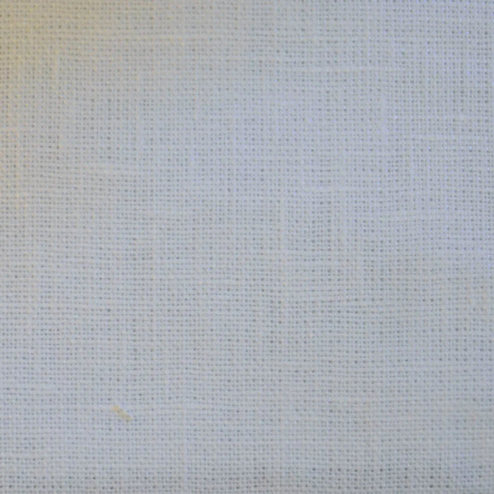 White Plain Weave Irish Linen