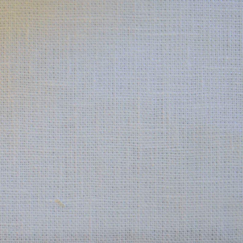 White Plain Weave Irish Linen