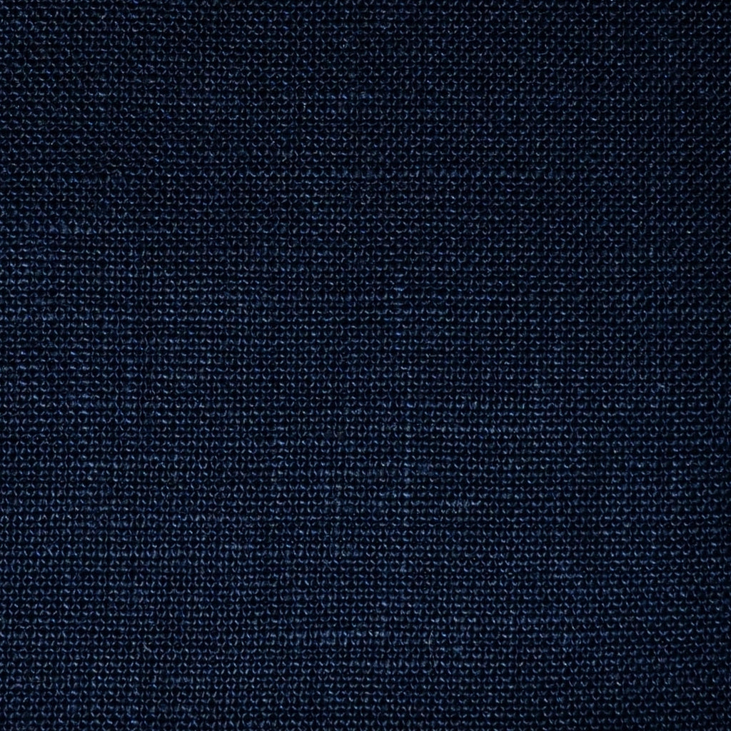 Navy Blue Plain Weave Irish Linen