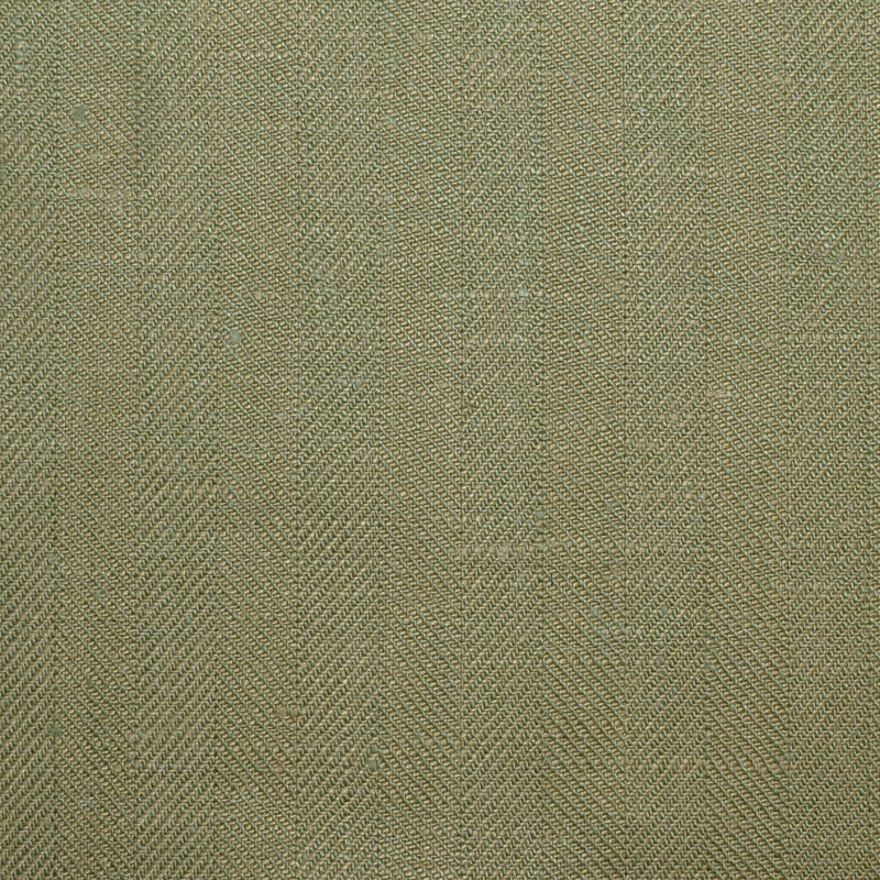 Light Green and Sand 1cm Herringbone 100% Irish Linen