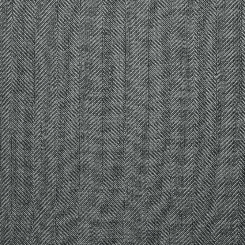 Medium Grey 1cm Herringbone 100% Irish Linen